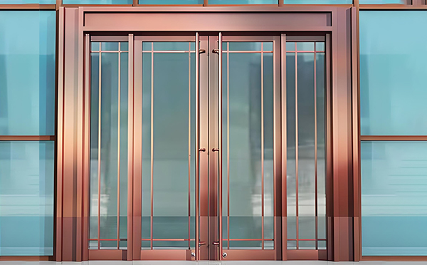 共和玻璃地弹门